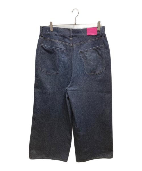 PLAYHOUR（プレイアワー）PLAYHOUR (プレイアワー) バギーデニムパンツ インディゴ サイズ:2の古着・服飾アイテム