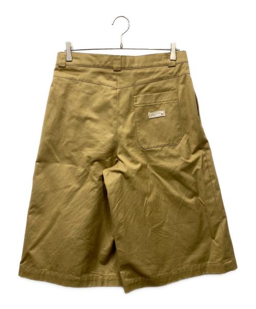 ZARA（ザラ）ZARA (ザラ) WILLY CHAVARRIA (ウィリーチャバリア) プリーツワイド レッグバミューダパンツ ベージュ サイズ:28の古着・服飾アイテム