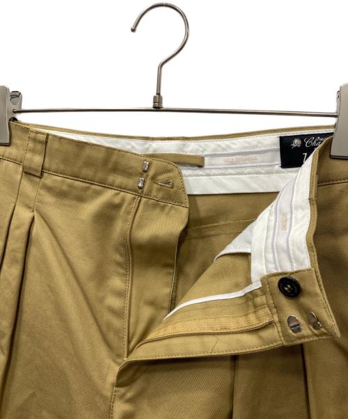 ZARA（ザラ）ZARA (ザラ) WILLY CHAVARRIA (ウィリーチャバリア) プリーツワイド レッグバミューダパンツ ベージュ サイズ:28の古着・服飾アイテム