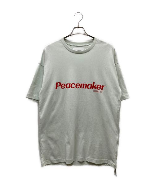 PEACEMAKER（ピースメーカー）PEACEMAKER (ピースメーカー) OAMC (オーエーエムシー) Peacemaker Flower Tshirt/半袖カットソー ブルー×レッド サイズ:Sの古着・服飾アイテム