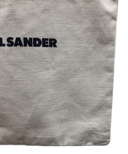 JIL SANDER（ジルサンダー）JIL SANDER (ジルサンダー) キャンバストートバッグ アイボリー×ブラックの古着・服飾アイテム