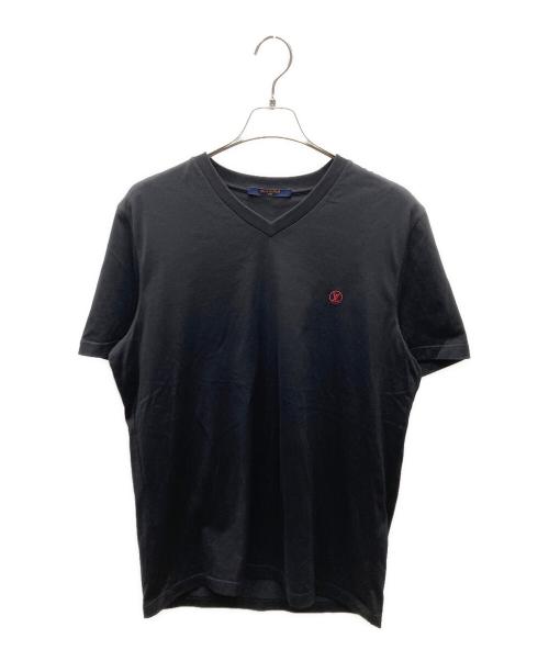 LOUIS VUITTON（ルイ ヴィトン）LOUIS VUITTON (ルイ ヴィトン) サークルLVロゴTシャツ ブラック サイズ:Lの古着・服飾アイテム