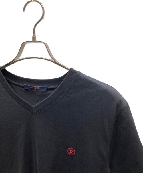 LOUIS VUITTON（ルイ ヴィトン）LOUIS VUITTON (ルイ ヴィトン) サークルLVロゴTシャツ ブラック サイズ:Lの古着・服飾アイテム