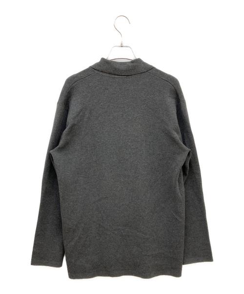 PLST（プラステ）PLST (プラステ) レーヨン混ニットジャケット グレー サイズ:Mの古着・服飾アイテム