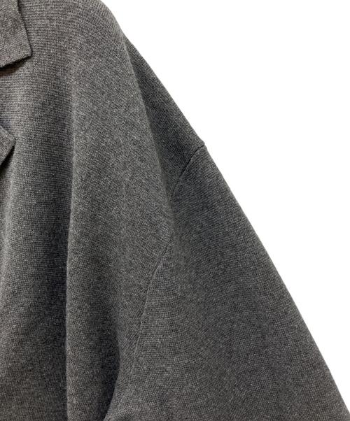 PLST（プラステ）PLST (プラステ) レーヨン混ニットジャケット グレー サイズ:Mの古着・服飾アイテム