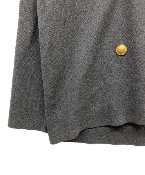 PLST（プラステ）PLST (プラステ) レーヨン混ニットジャケット グレー サイズ:Mの古着・服飾アイテム