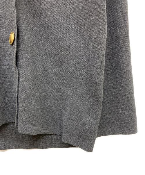 PLST（プラステ）PLST (プラステ) レーヨン混ニットジャケット グレー サイズ:Mの古着・服飾アイテム