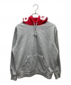 SUPREMEシュプリーム）の古着「Contrast Hooded Sweatshirt」｜グレー×レッド