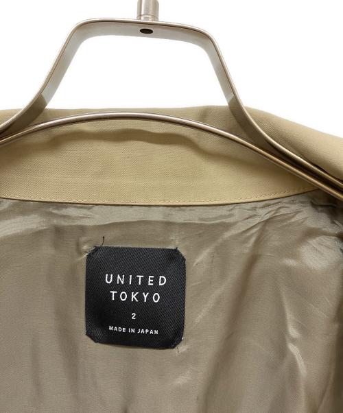 UNITED TOKYO（ユナイテッドトーキョー）UNITED TOKYO (ユナイテッドトーキョー) ステンカラーコート ベージュ サイズ:2の古着・服飾アイテム