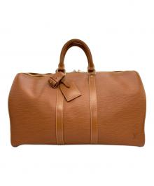 LOUIS VUITTON（ルイ ヴィトン）の古着「M42978 キーポル45 トラベルバッグ」｜ベージュ