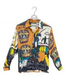 WACKO MARIA×Jean-Michel Basquiat（ワコマリア×ジャン ミシェル バスキア）の古着「ロングスリーブレーヨンシャツ」｜マルチカラー