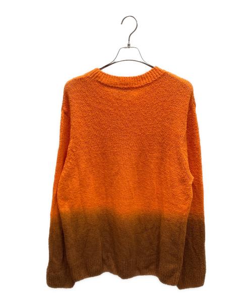DRIES VAN NOTEN（ドリスヴァンノッテン）DRIES VAN NOTEN (ドリスヴァンノッテン) コットングラデーションニット オレンジ×ブラウン サイズ:Mの古着・服飾アイテム