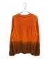 DRIES VAN NOTEN (ドリスヴァンノッテン) コットングラデーションニット オレンジ×ブラウン サイズ:M：18000円