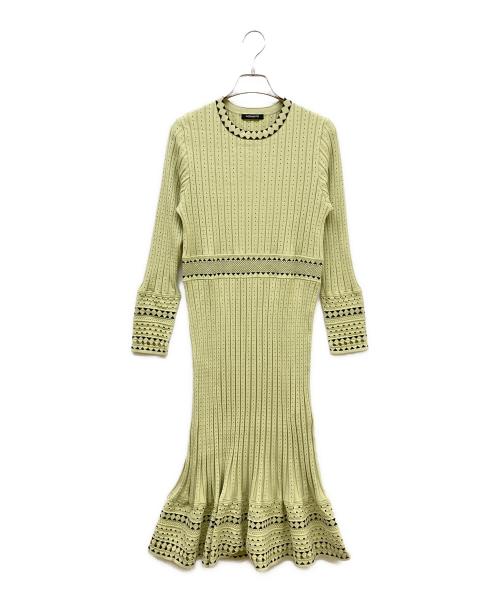 MORABITO（モラビト）MORABITO (モラビト) ニットワンピース イエロー サイズ:38の古着・服飾アイテム