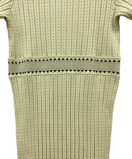 MORABITO（モラビト）MORABITO (モラビト) ニットワンピース イエロー サイズ:38の古着・服飾アイテム