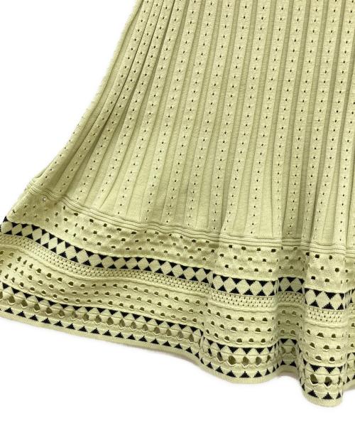 MORABITO（モラビト）MORABITO (モラビト) ニットワンピース イエロー サイズ:38の古着・服飾アイテム