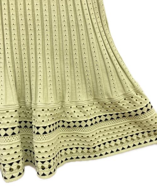 MORABITO（モラビト）MORABITO (モラビト) ニットワンピース イエロー サイズ:38の古着・服飾アイテム