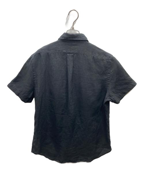 RALPH LAUREN（ラルフローレン）RALPH LAUREN (ラルフローレン) SSリネンボタンダウンシャツ ブラック サイズ:Mの古着・服飾アイテム