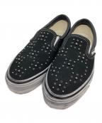 VANSヴァンズ）の古着「サングラス・マイ モノグラム・スクエア スリッポン」｜ブラック