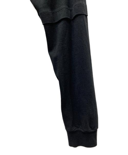 sacai（サカイ）sacai (サカイ) マッドサキ レイヤード長袖Tシャツ カットソー ブラック サイズ:SIZE 4の古着・服飾アイテム