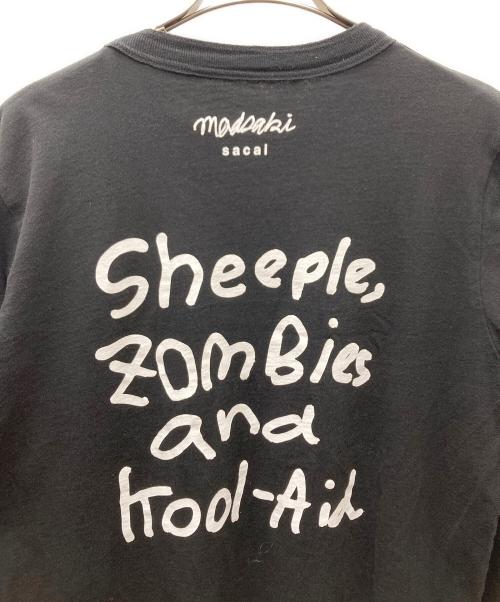 sacai（サカイ）sacai (サカイ) マッドサキ レイヤード長袖Tシャツ カットソー ブラック サイズ:SIZE 4の古着・服飾アイテム
