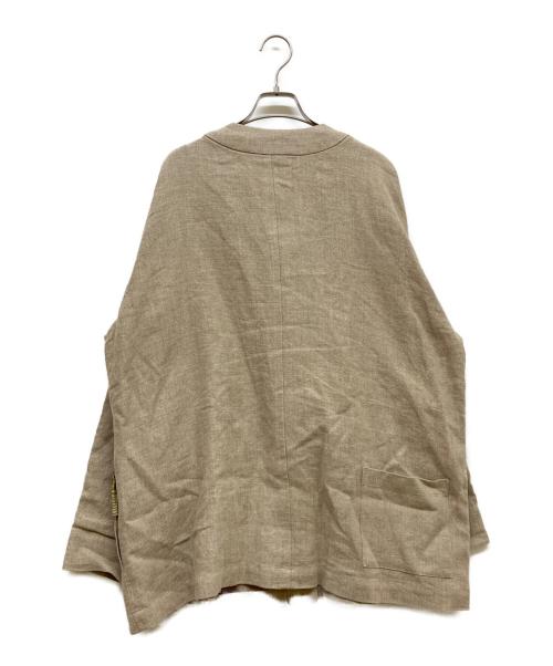 CATHRI（カスリ）CATHRI (カスリ) CATHRI HAORI リネンジャケット ベージュ サイズ:SIZE Lの古着・服飾アイテム