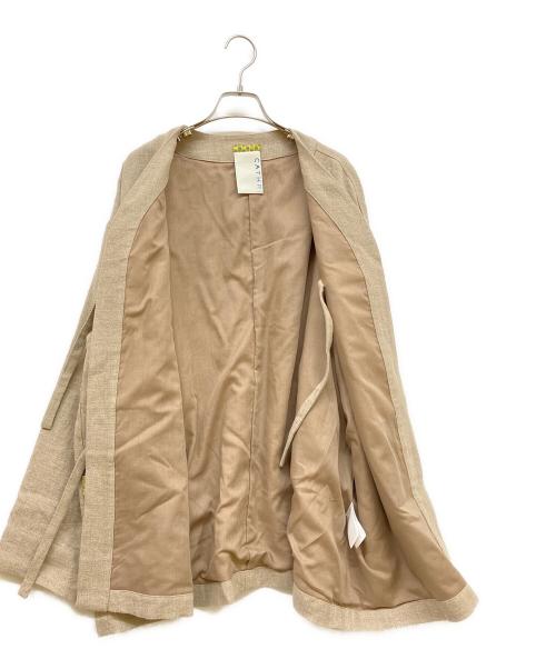 CATHRI（カスリ）CATHRI (カスリ) CATHRI HAORI リネンジャケット ベージュ サイズ:SIZE Lの古着・服飾アイテム