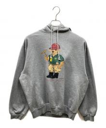 POLO RALPH LAUREN（ポロ・ラルフローレン）の古着「90s ポロベアパーカー」｜グレー