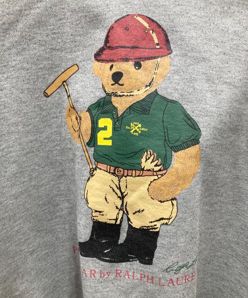 POLO RALPH LAUREN（ポロ・ラルフローレン）POLO RALPH LAUREN (ポロ・ラルフローレン) 90s ポロベアパーカー グレー サイズ:SIZE Lの古着・服飾アイテム