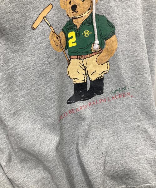 POLO RALPH LAUREN（ポロ・ラルフローレン）POLO RALPH LAUREN (ポロ・ラルフローレン) 90s ポロベアパーカー グレー サイズ:SIZE Lの古着・服飾アイテム