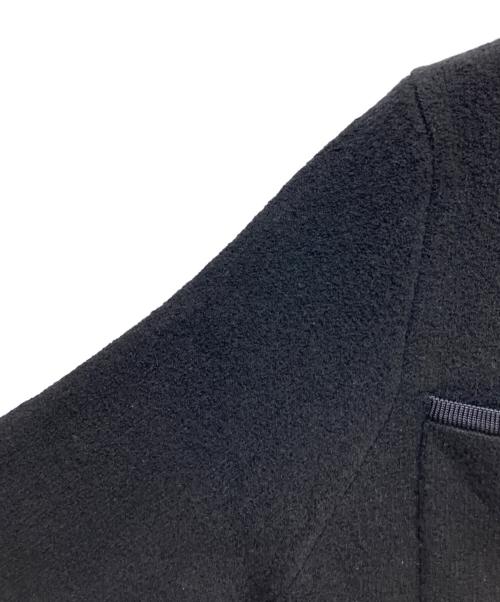 BALLSEY（ボールジィ）BALLSEY (ボールジィ) ウールナイロンブークレー フロントオープンカーディガン ブラック サイズ:Sの古着・服飾アイテム