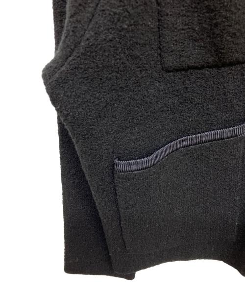 BALLSEY（ボールジィ）BALLSEY (ボールジィ) ウールナイロンブークレー フロントオープンカーディガン ブラック サイズ:Sの古着・服飾アイテム