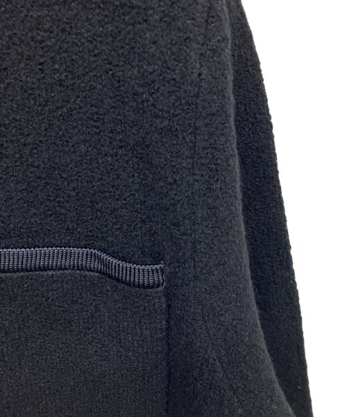 BALLSEY（ボールジィ）BALLSEY (ボールジィ) ウールナイロンブークレー フロントオープンカーディガン ブラック サイズ:Sの古着・服飾アイテム