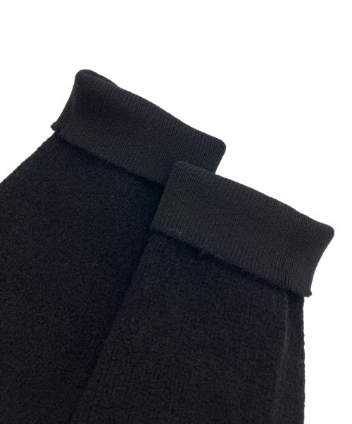 BALLSEY（ボールジィ）BALLSEY (ボールジィ) ウールナイロンブークレー フロントオープンカーディガン ブラック サイズ:Sの古着・服飾アイテム