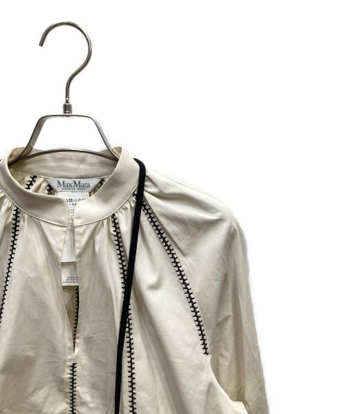 MaxMara（マックスマーラ）MaxMara (マックスマーラ) コットンツイルショートドレス アイボリー サイズ:36の古着・服飾アイテム