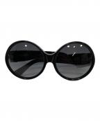 Saint Laurent Parisサンローランパリ）の古着「ラウンドフレームサングラス」｜ブラック
