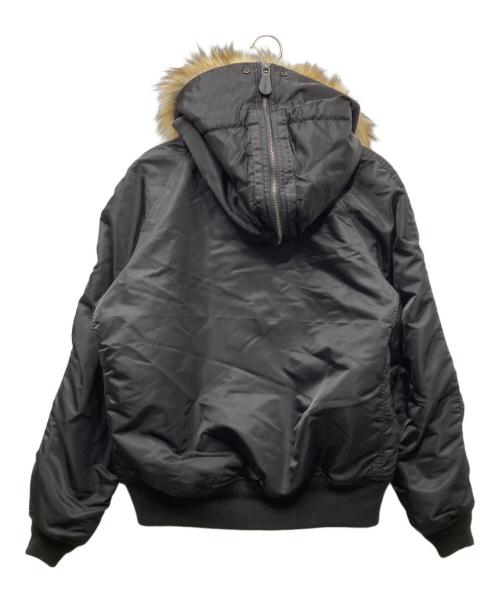 AVIREX（アヴィレックス）AVIREX (アヴィレックス) N-2B COMMERCIAL (FAKE FUR)  ジャケット ブラック サイズ:XLの古着・服飾アイテム