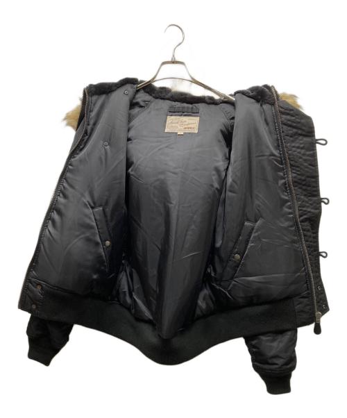 AVIREX（アヴィレックス）AVIREX (アヴィレックス) N-2B COMMERCIAL (FAKE FUR)  ジャケット ブラック サイズ:XLの古着・服飾アイテム