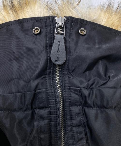 AVIREX（アヴィレックス）AVIREX (アヴィレックス) N-2B COMMERCIAL (FAKE FUR)  ジャケット ブラック サイズ:XLの古着・服飾アイテム