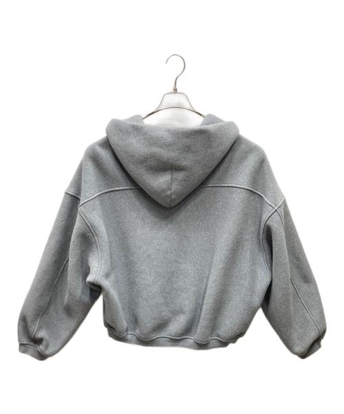 ALEXANDER WANG（アレキサンダー・ワン）ALEXANDER WANG (アレキサンダー・ワン) デンスフリース スタージップパーカー ジップパーカー グレー サイズ:Mの古着・服飾アイテム