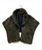 COMME des GARCONSコムデギャルソン）の古着「エコファーケープ」｜オリーブ