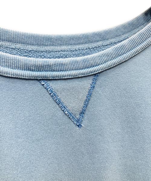 Maison Margiela 1 10（メゾン マルジェラ）Maison Margiela 1 10 (メゾン マルジェラ) 23SS Damaged Drop Shoulder SweatShirts ダメージ加工 ドロップショルダー スウェット ブルー サイズ:SIZE Sの古着・服飾アイテム