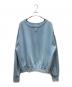 Maison Margiela 1 10（メゾン マルジェラ）の古着「23SS Damaged Drop Shoulder SweatShirts ダメージ加工 ドロップショルダー スウェット」｜ブルー