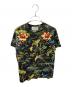 GUCCI（グッチ）の古着「ボタニカル半袖Tシャツ」｜ブラック×グリーン