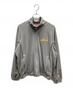SUPREMEシュプリーム）の古着「26ss Velour Mesh Track Jacket ベロアジップジャケット」｜グレー