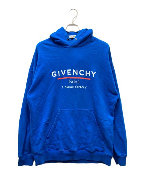 GIVENCHY（ジバンシィ）GIVENCHY (ジバンシィ) Address Hoodie プルオーバーパーカー ブルー サイズ:Lの古着・服飾アイテム
