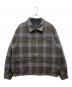 PWA（プア）の古着「REFINE-WOOL CHK ブルゾン」｜カーキ×グレー