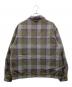 PWA (プア) REFINE-WOOL CHK ブルゾン カーキ×グレー サイズ:XL：16000円
