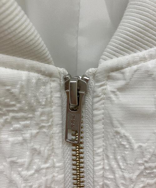 cygne（シーニュ）cygne (シーニュ) ジャガードブルゾン ホワイトの古着・服飾アイテム
