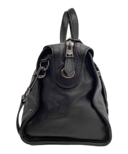 COACH（コーチ）COACH (コーチ) 2WAY レザー ボストンバッグ ブラックの古着・服飾アイテム